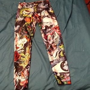 Black milk clothing sketches of a bitter man legs